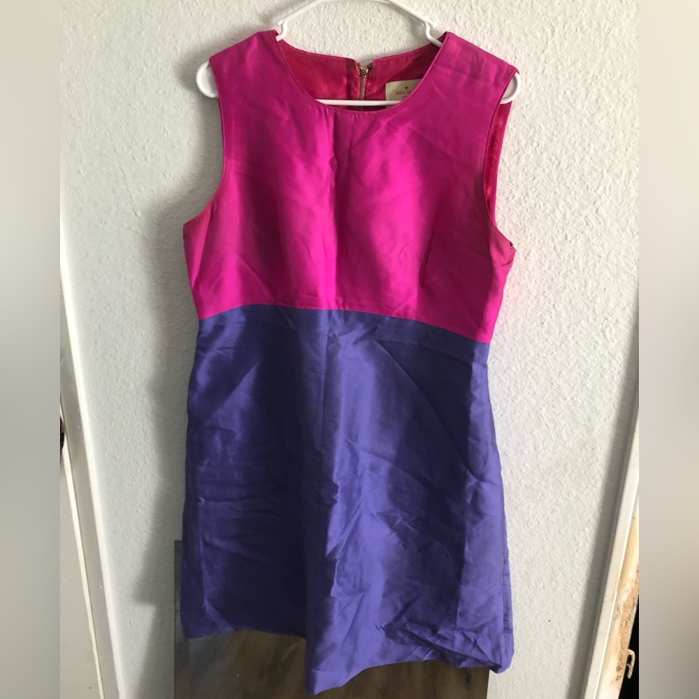 Kate Spade Pink and Purple Colorblock Dress